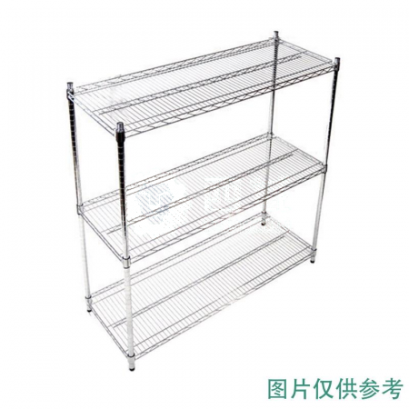 Meizhigao Carbon Steel Chrome Plated Mesh Storage Rack – 2 Layers