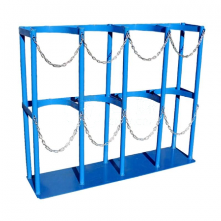 Ansei Rui Four Bottle Gas Cylinder Fixing Rack - Durable &amp; Secure Storage Solution