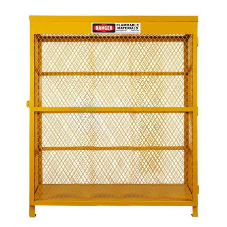 SYSBEL Mesh Gas Cylinder Cabinet WA710318 - Secure Storage for 18 Compressed Gas Cylinders