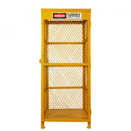 SYSBEL Mesh Gas Cylinder Cabinet WA710309 - Secure Storage for 9 Compressed Gas Cylinders