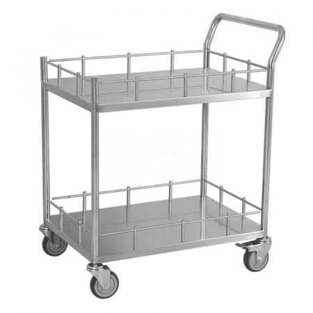 Westingarea Zhaoting 304 Stainless Steel Double-Layer Medical Cart RCS-L021-B - Durable &amp; Efficient