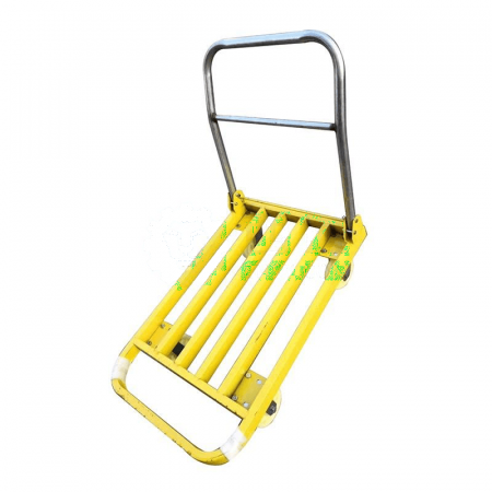 8-inch TPR Rubber Wheel Heavy-Duty Steel Pipe Handcart – Durable &amp; Efficient Transport Solution