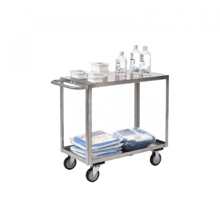 Zhaoting Corrosion-Resistant Stainless Steel Double-Layer Trolley RCS-0252-C - Durable &amp; Efficient Transport Solution