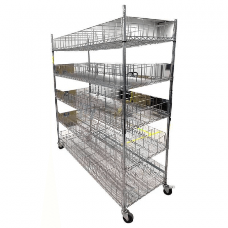 KONCORE Folding and Hauling Cart - Gray Mesh Logistics Handcart