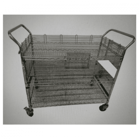 Xinyi Yongxing Line Network Shelf Cart XY-23033 - Three-Layer Double Armrest Cart