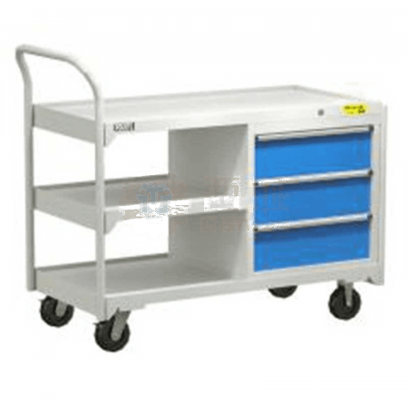 POUSTO Anti-Static Trolley TB-53 - Three-Layer Cart with 250 kg Load Capacity