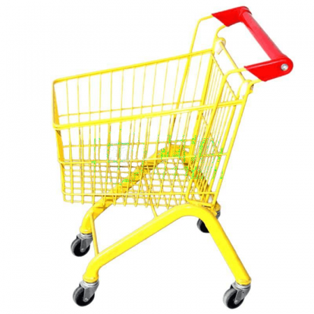 HSDK Supermarket Children's Shopping Cart Yellow HKCL-279 - Fun and Durable Toy Cart for Imaginative Play