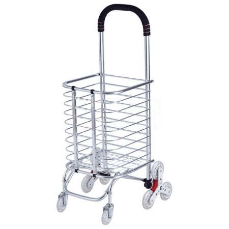 HSDK Folding Shopping Cart Driver - 8 Wheels for Easy Stair Climbing &amp; Grocery Transport