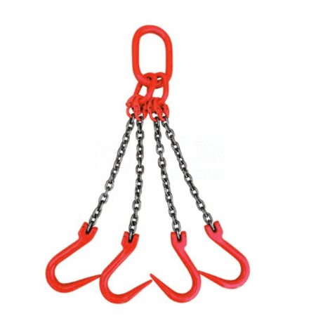 BTYK Four Leg Chain Rigging Set 10T  3M with Hook | Heavy-Duty Lifting Rigging Set