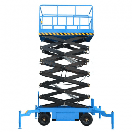 QY Pull Leg Mobile Scissor Platform CY0.5-7 – Reliable 7m Lifting Capacity