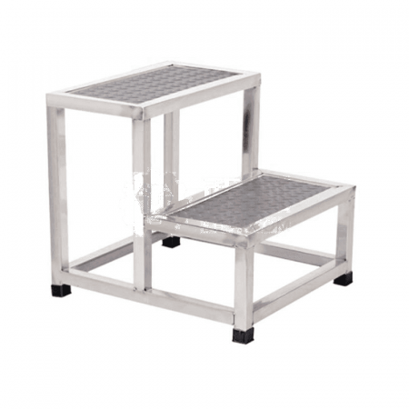 Ansei Rui Double-Layer Stainless Steel Footrest Stool 600828 – 150kg Capacity