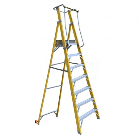 DENGYUE Insulated Platform Ladder 7-Step DYJPT-7 – Safe Elevated Access for Electrical