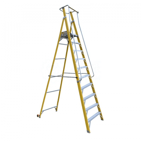 DENGYUE Insulated Platform Ladder 10-Step DYJPT-10 – Safe and Durable Elevated Access for Electrical