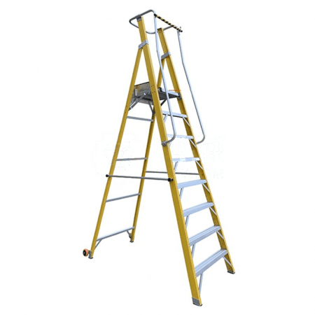 DENGYUE Insulated Platform Ladder 8-Step DYJPT-8 – Safe and Durable Elevated Access for Electrical