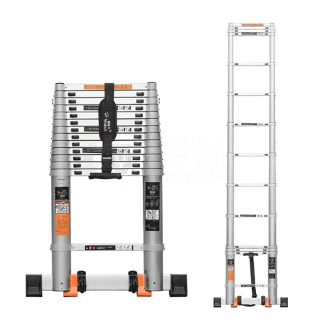 MIDOLI 30-Step Distance Telescopic Ladder MDL-A380Z – 3.8 Meter Adjustable Ladder for Home &amp; Commercial Use