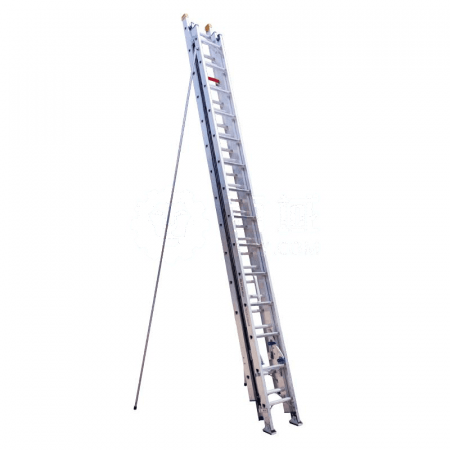 Zhengxing'an Aluminum Alloy Single-Sided Triple Ladder LGET-100 - 10 Meter Extension Ladder for Home &amp; Industrial Use