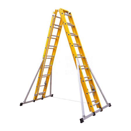 Zhengxingan Half Insulated Double-Sided Elevator LHM-100 – 10 Meter Extension Ladder for Electrical &amp; Industrial Work