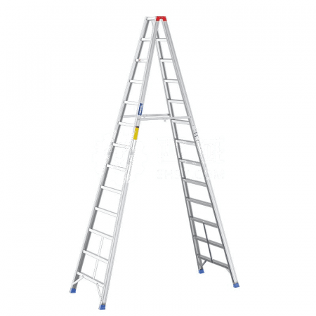 Tednawer Aluminum Alloy Wide Step Double-Sided Zigzag Ladder TWS2408 – 200kg Load Capacity