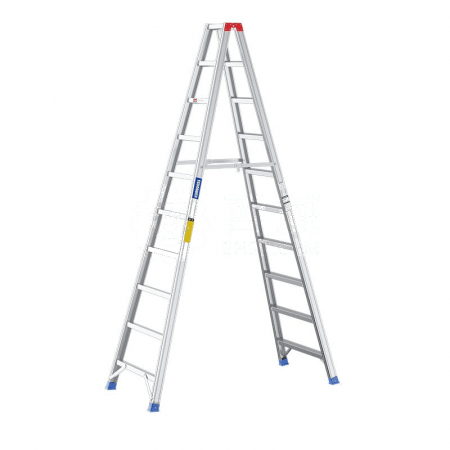 Tednawer Aluminum Alloy Wide Step Double-Sided Zigzag Ladder TWS2410 – 200kg Load Capacity