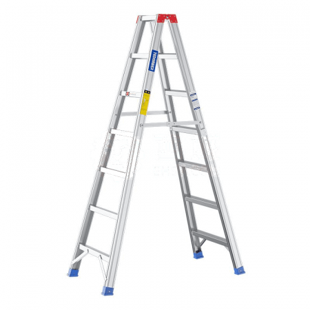 Tednawer Aluminum Alloy Wide Step Double-Sided Zigzag Ladder TWS2410 – 200kg Load Capacity