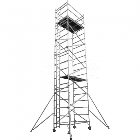 TZGF Aluminum Alloy Double Width Scaffold J2C1-100 – Reliable Scaffolding for High-Reach Tasks