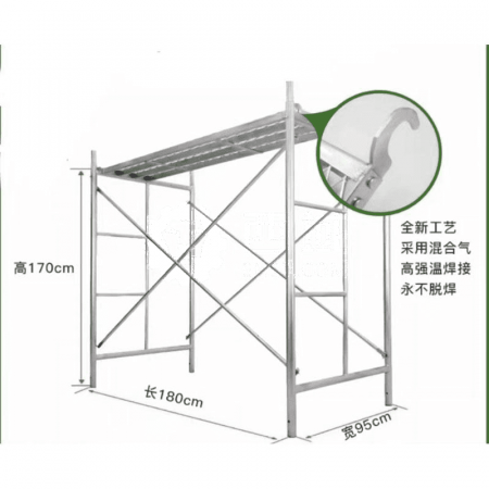 Tianyue Aluminum Alloy Thickened Scaffold – 230 kg Load Capacity