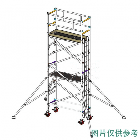 INSTANT ACCESS Aluminum Alloy Scaffold SPAN500W-S2V-4 – 4.2m Platform Height