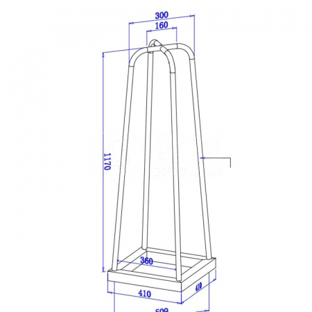 Fenghui Stainless Steel Bag Flipping Rack – Durable &amp; Space-Efficient Storage Solution