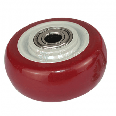 Hayes Dick Medium-Sized Polyurethane Steering Wheel HKZ-21 – 4-Inch Jujube Red Wheel for Furniture &amp; Carts