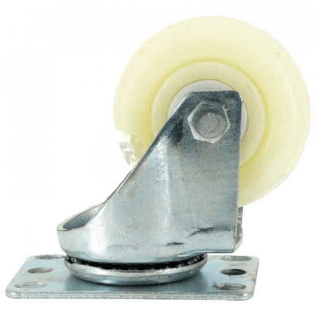 Bingyu Industrial Wheels BY-180 – Durable White Nylon Cart Wheels for Heavy Duty Applications