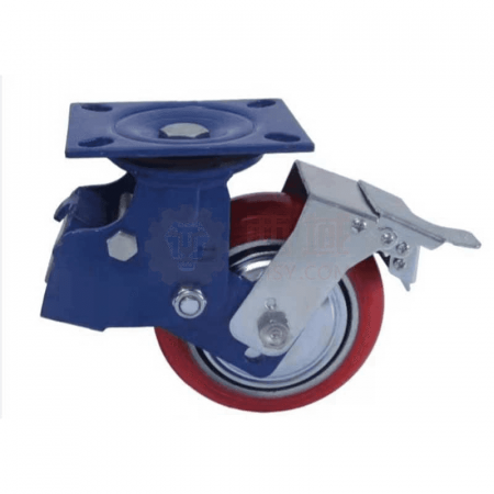 NL 6 Inch Polyurethane Shock-Absorbing Fixed Wheel – Iron Core