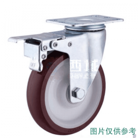 Round Island Polyurethane 4-Inch Single Wheel 02UPB100 | Durable Caster with 150kg Load Capacity