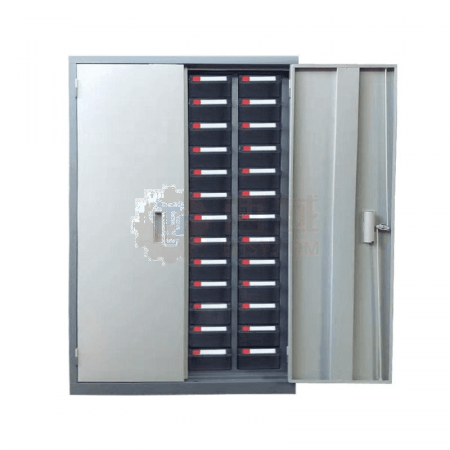 Shengyue Xinmei 52-Drawer Parts Cabinet with Tape Doors – Transparent