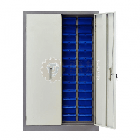 Shengyue Xinmei 52-Drawer Parts Cabinet with Door – Blue