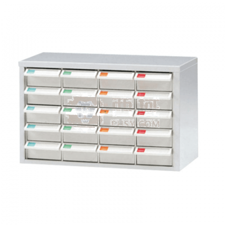 Ruide Open Parts Box CDH-420-1 – 20 Transparent Drawers for Small Parts &amp; Tool Storage