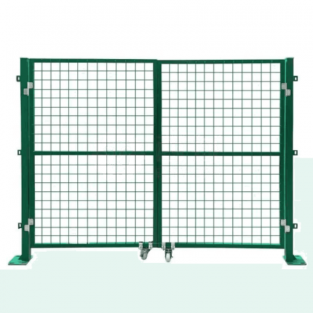 HYSTIC Warehouse Workshop Isolation Net with Double Door &amp; Wheels