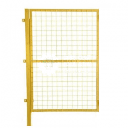 HYSTIC Warehouse Workshop Isolation Net - 1.8m x 1.5m with Pre-Embedded Column | Yellow Industrial Partitioning