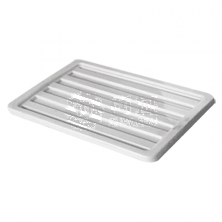 Indesberg Plastic Turnover Box Lid White – Protective Lid for 1-Box Containers