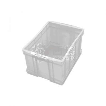 Indesberg Plastic Turnover Box M15 White – Durable Stackable Storage Box 520 × 370 × 290mm for Tools &amp; Parts