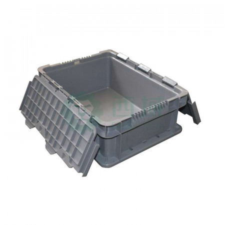 STORAGEMAID VE002 Flip Top Stackable Turnover Box (Gray) – Durable and Efficient Storage Solution