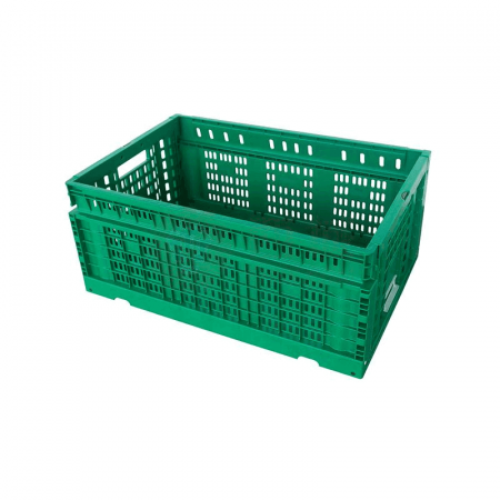 Weijia Universal Uncovered Folding Basket – Durable and Space-Saving Storage Basket (Green TY604025W)