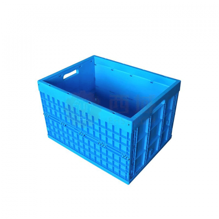 Weijia Uncovered Solid Bottom Folding Box – Large Blue Storage Box (XS765850W) for Home &amp; Industrial Use