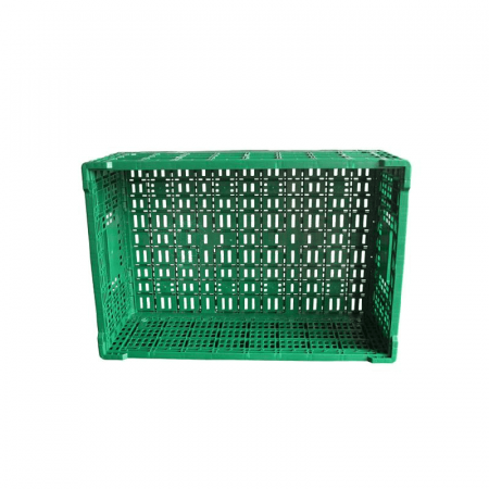 Weijia Inverted Lightweight Uncovered Folding Basket – Green Storage Basket (KN604022W-Q) for Home &amp; Office Use