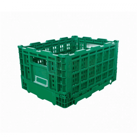 Weijia Side Door Inverted Folding Basket Without Cover – Green Storage Basket for Home &amp; Office (KB403022W)