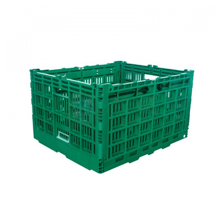 Weijia Side Door Inverted Folding Basket with No Cover – Green Storage Solution (KB605034W)