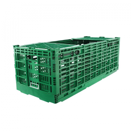 Weijia Side Door Inverted Folding Basket with No Cover – Green Storage Solution (KB605034W)