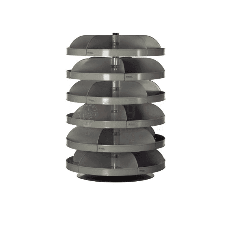 DURHAM MFG 6 Rack 864mm Rotabin Layered Rotating Frame – 1361kg Load Capacity