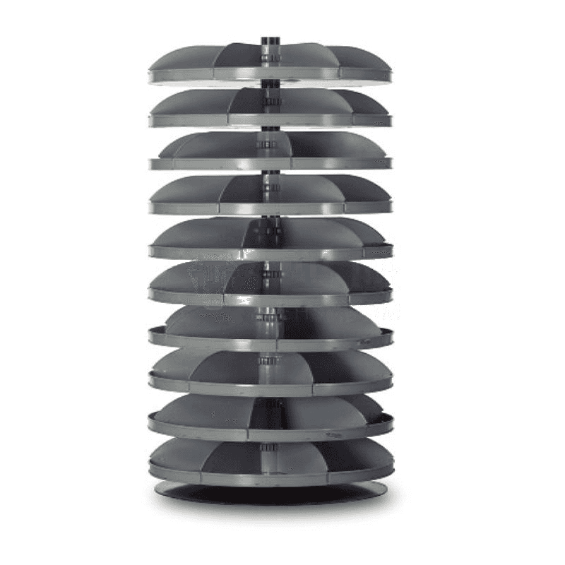 DURHAM MFG 10 711mm Rotabin Layered Rotating Rack – 2268kg Load Capacity
