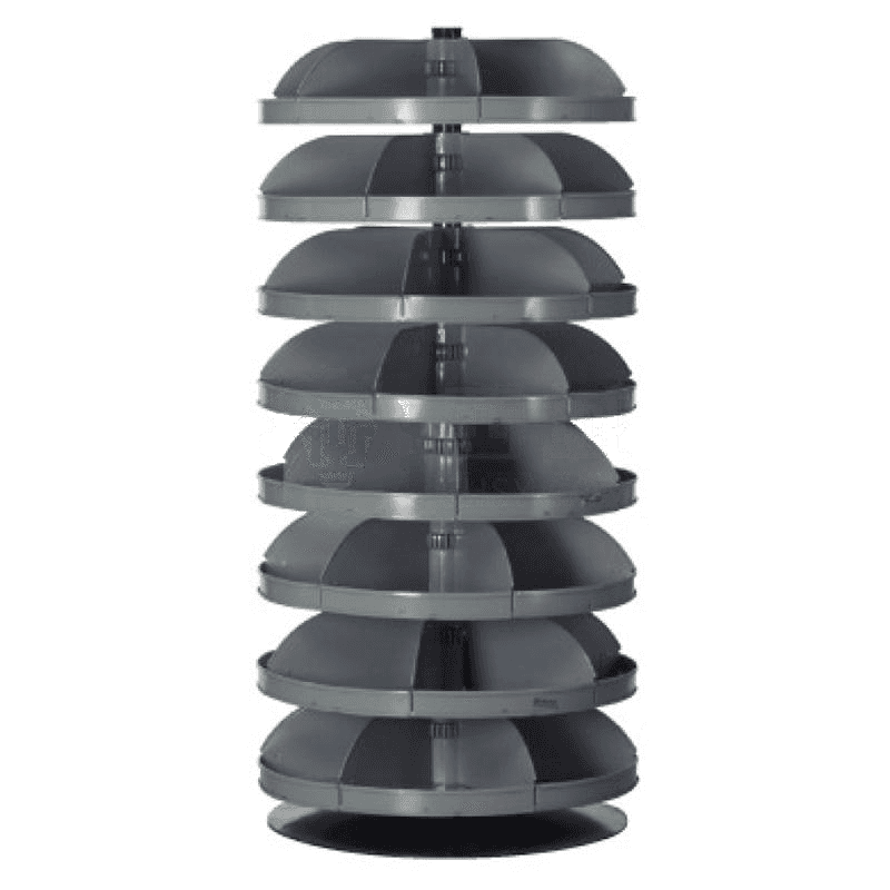 DURHAM MFG 8 711mm Rotabin Layered Rotating Rack – 1815kg Load Capacity