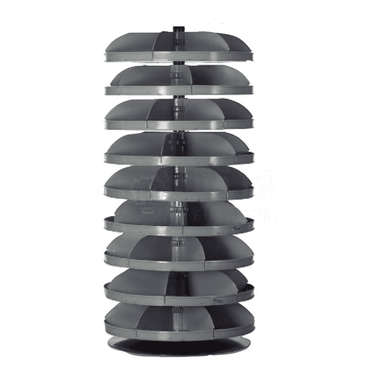 DURHAM MFG 9 711mm Rotabin Layered Rotating Rack – 2041kg Load Capacity